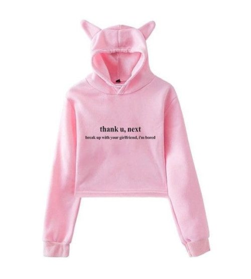 Ariana Grande Cropped Hoodie #1
