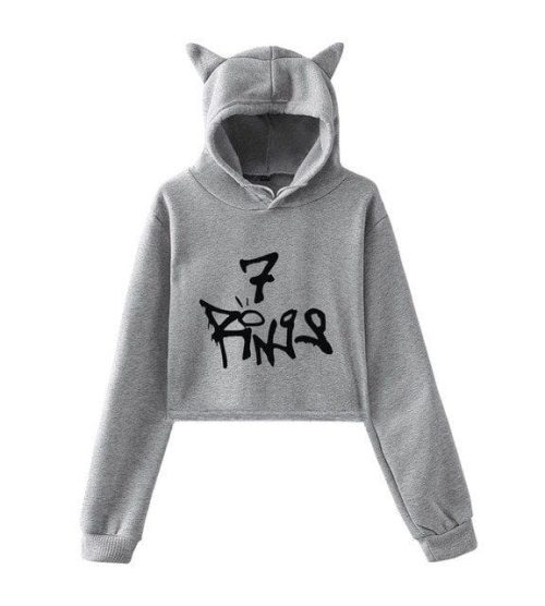 Ariana Grande Cropped Hoodie #12