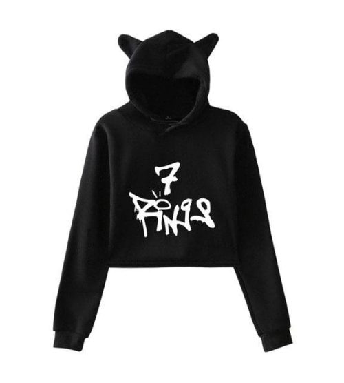 Ariana Grande Cropped Hoodie #7