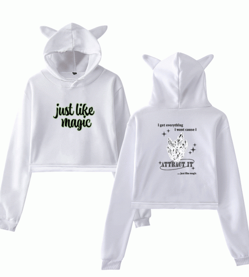 Ariana Grande Just Like Magic Cropped Hoodie #1