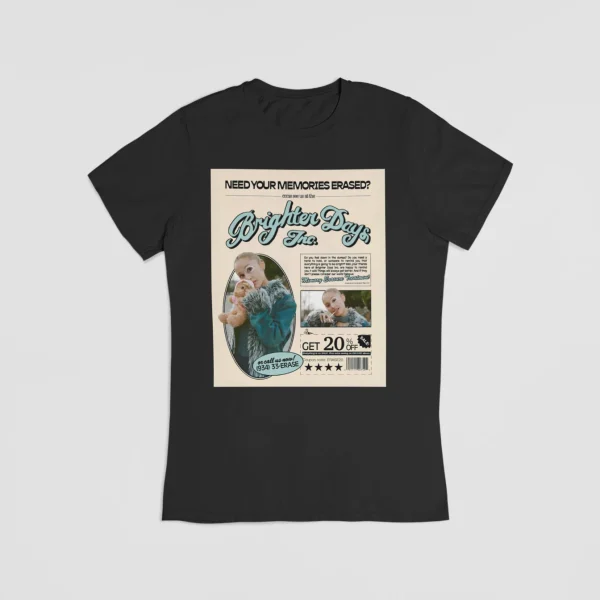 Vintage Ariana Grande merchandise T-shirt with printed album design and promotional content.