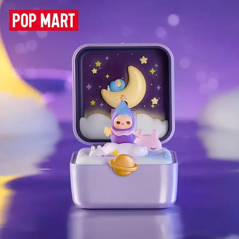 Cute Ariana Grande themed music box with moon and star design, perfect for fans and collectors of Ariana Grande merchandise.