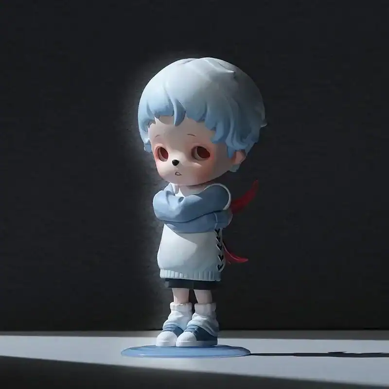 Ariana grande merch sticker with cartoon character.