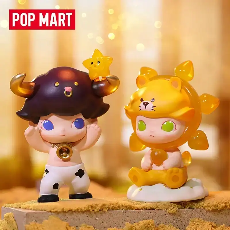 Pop mart ariana grande merch figure set with cute animal designs and vibrant colors.